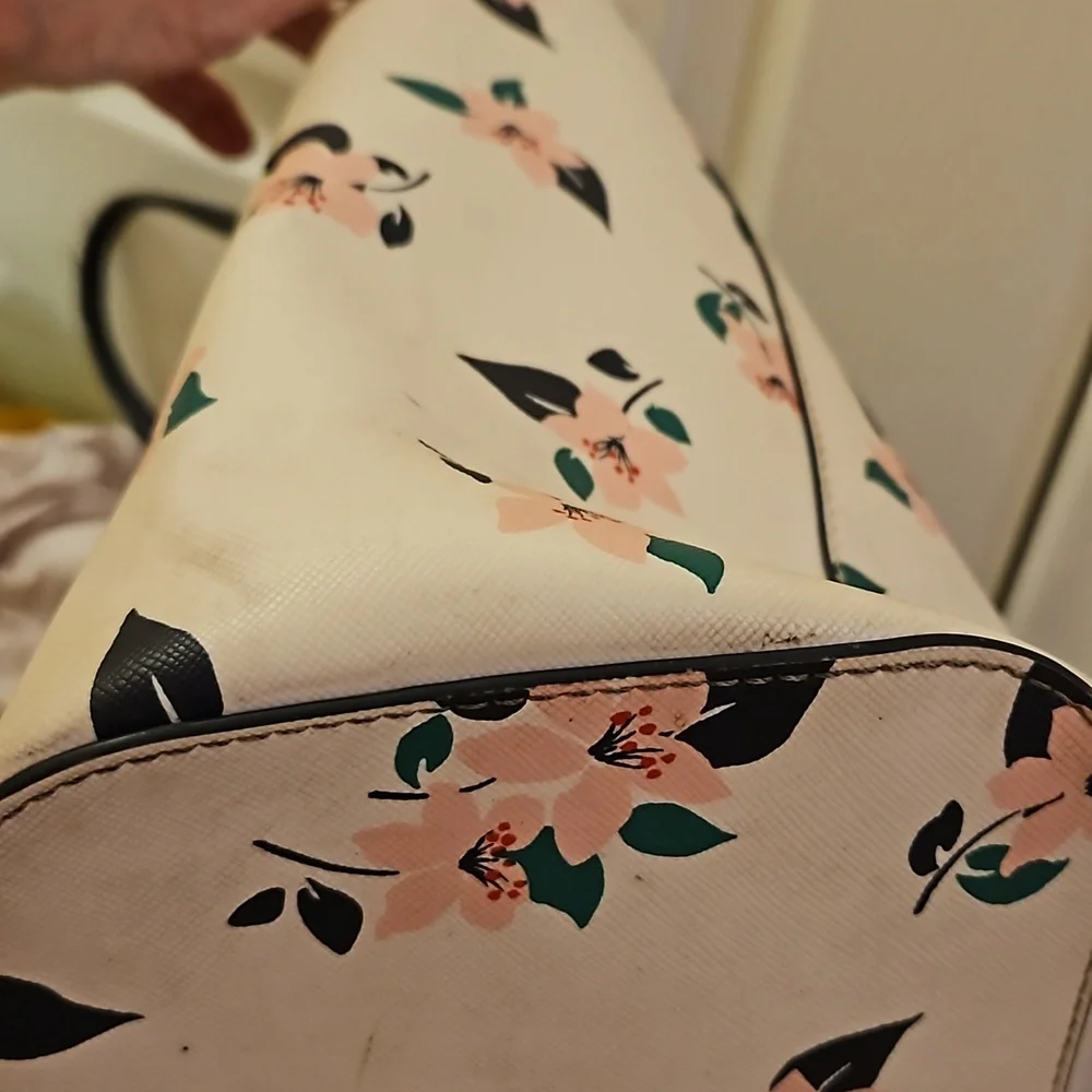 Kate Spade Floral Tote Bag - Cream and Black - Picture 6 of 16